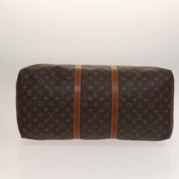 LOUIS VUITTON Monogram Keepall 55 Boston Bag M41424 LV Auth 134396 - Picture 6 of 16